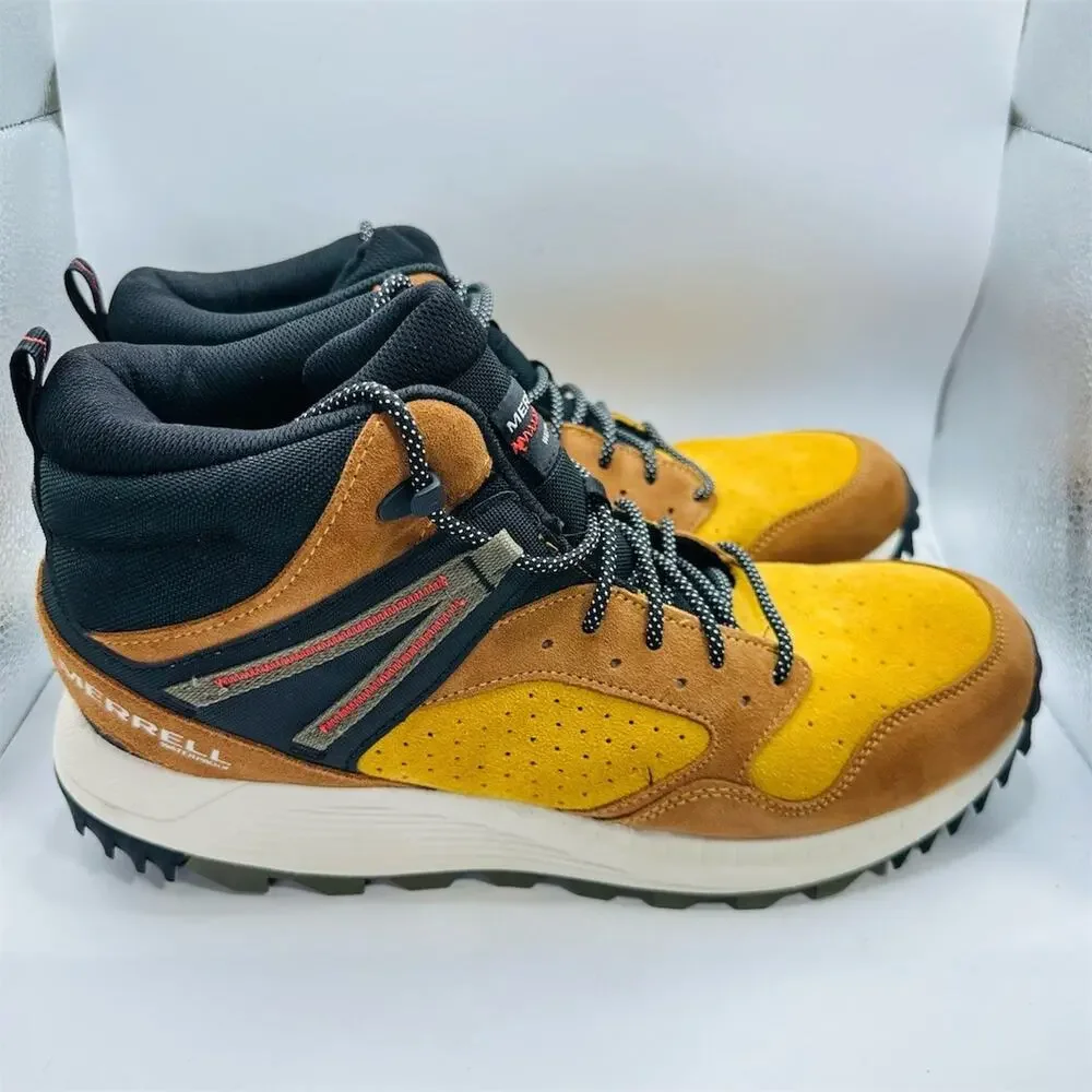 Merrell Wildwood Mid Waterproof Hiking Boots Men's Brown Size 13